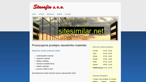 stavofin.cz alternative sites