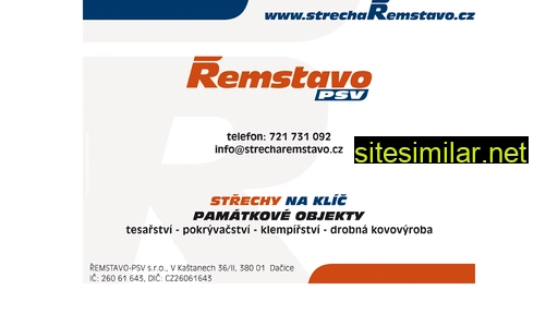 strecharemstavo.cz alternative sites