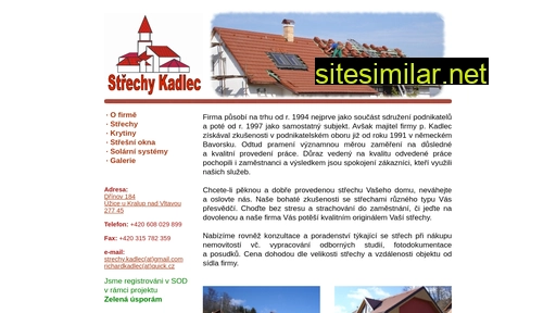 strechy-kadlec.cz alternative sites