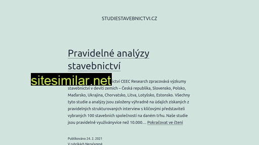 studiestavebnictvi.cz alternative sites