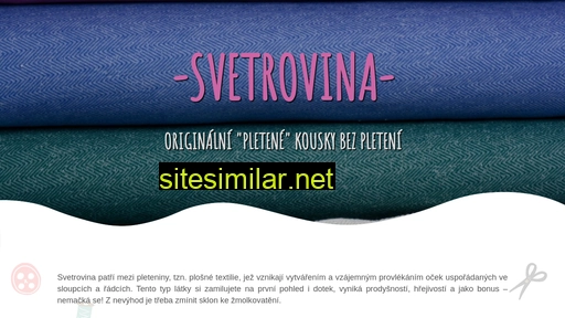 svetrovina.cz alternative sites