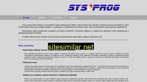 sysprog.cz alternative sites