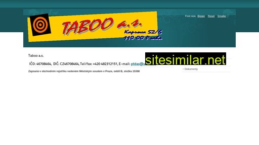 Tabooas similar sites