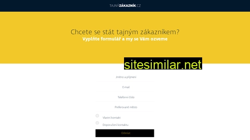 tajnyzakaznik.cz alternative sites