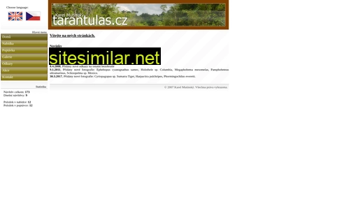 tarantulas.cz alternative sites