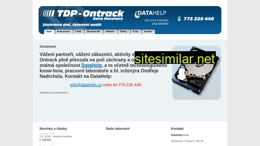 tdp-ontrack.cz alternative sites