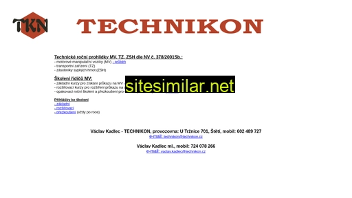 technikon.cz alternative sites