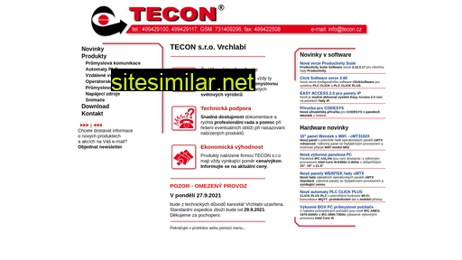 tecon.cz alternative sites