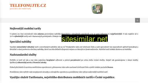 telefonujte.cz alternative sites