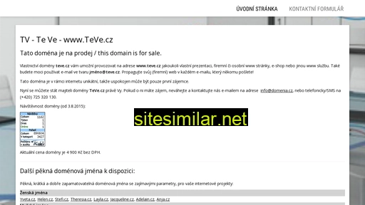 teve.cz alternative sites
