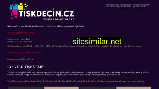tiskdecin.cz alternative sites