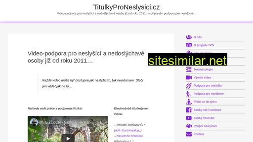 titulkyproneslysici.cz alternative sites