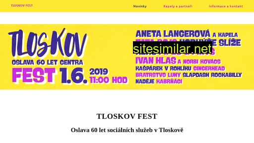 tloskovfest.cz alternative sites