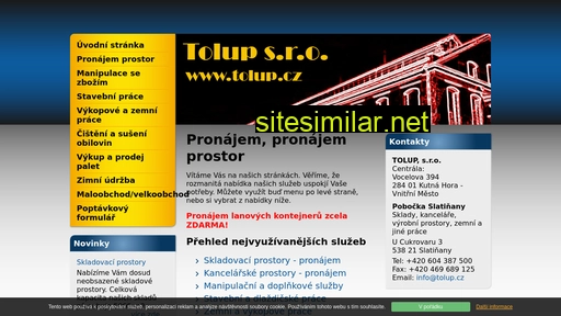 tolup.cz alternative sites
