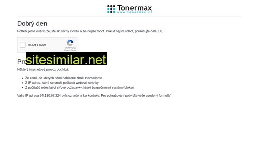 tonermax.cz alternative sites