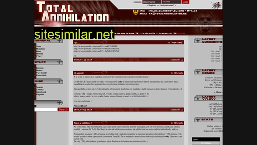 totalannihilation.cz alternative sites
