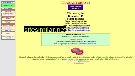 trabantservis.cz alternative sites