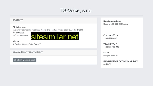 ts-voice.cz alternative sites