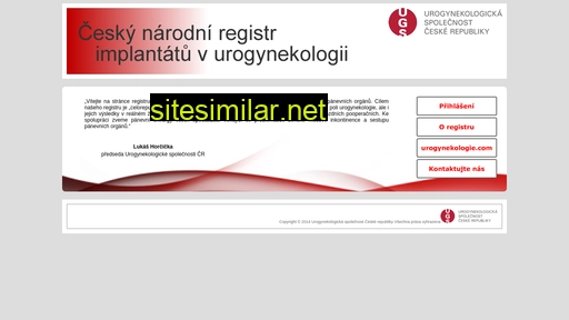 urogynekologie-registr.cz alternative sites