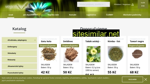 vegetalismus.cz alternative sites