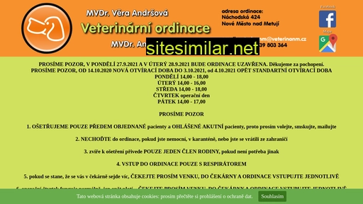 veterinanm.cz alternative sites