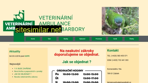 veterinazabreh.cz alternative sites