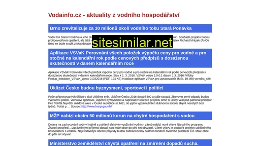 vodainfo.cz alternative sites