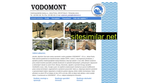 vodomont.cz alternative sites