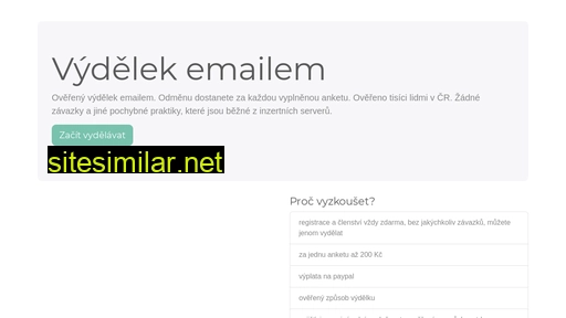 vydelek-emailem.cz alternative sites