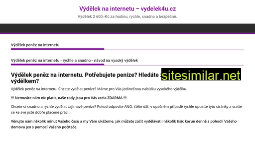 vydelek4u.cz alternative sites