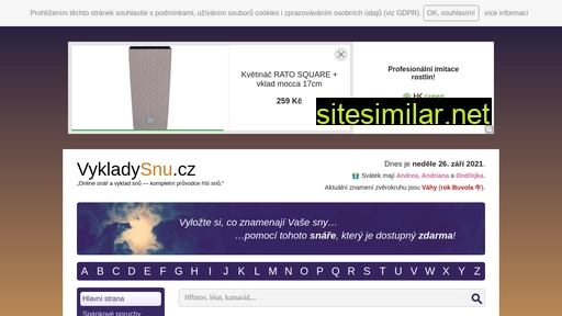 vykladysnu.cz alternative sites