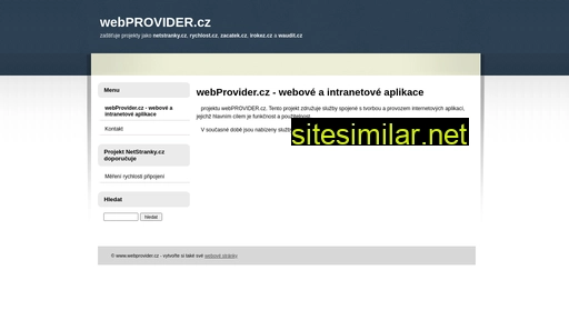 webprovider.cz alternative sites
