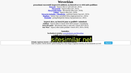 weverklan.cz alternative sites