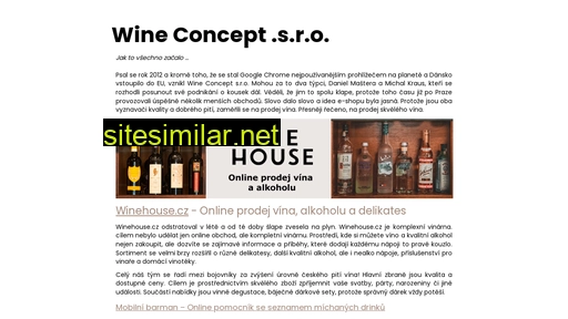 wineconcept.cz alternative sites