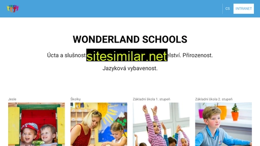 wonderlandschools.cz alternative sites