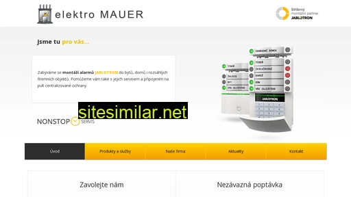 www.alarmy.elektromauer.cz alternative sites