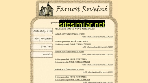 www.rovecne.farnost.cz alternative sites