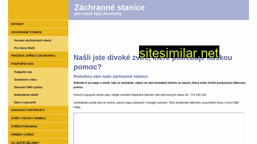 zachranazvirat.cz alternative sites