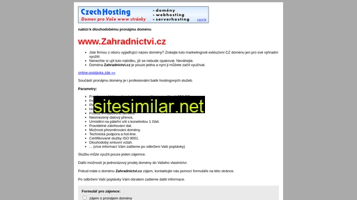 zahradnictvi.cz alternative sites