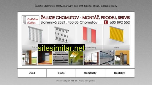 zaluzie-chomutov.cz alternative sites