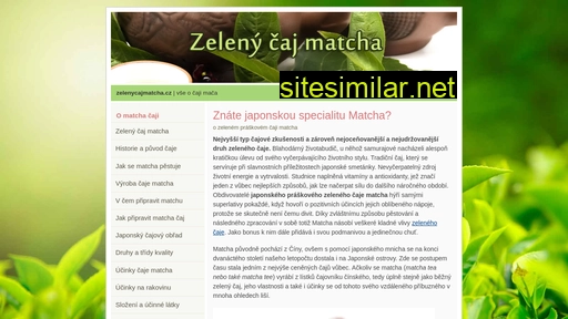 Zelenycajmatcha similar sites