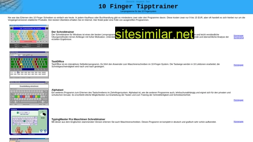 10-finger-tipptrainer similar sites