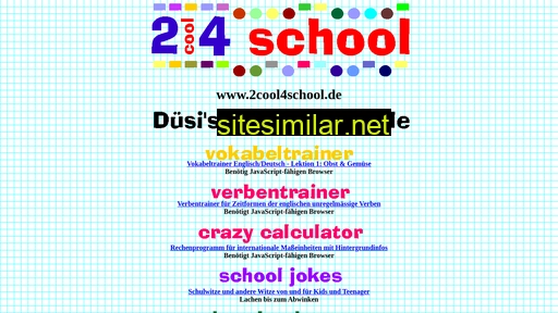 2cool4school.de alternative sites