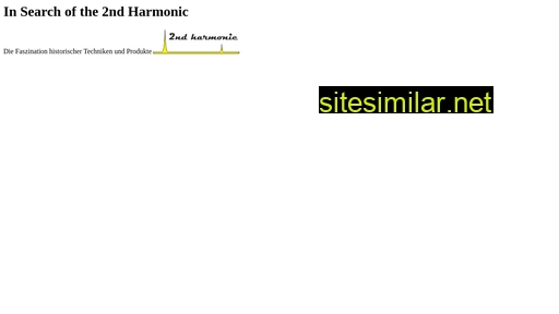 2ndharmonic.de alternative sites