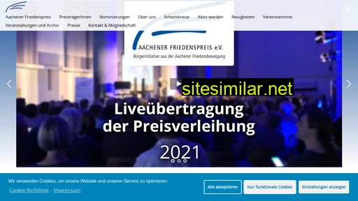 Aachener-friedenspreis similar sites