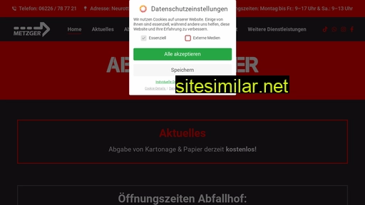 abfallcenter-metzger.de alternative sites
