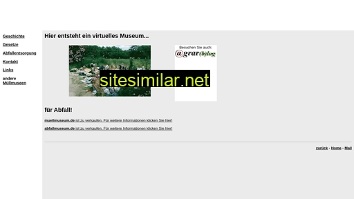 abfallmuseum.de alternative sites