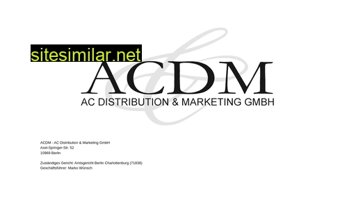 acdm.de alternative sites
