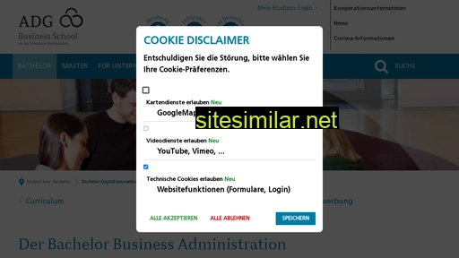 adg-business-school.de alternative sites