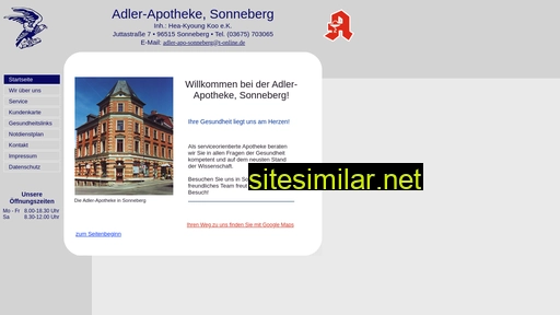adler-apotheke-sonneberg.de alternative sites
